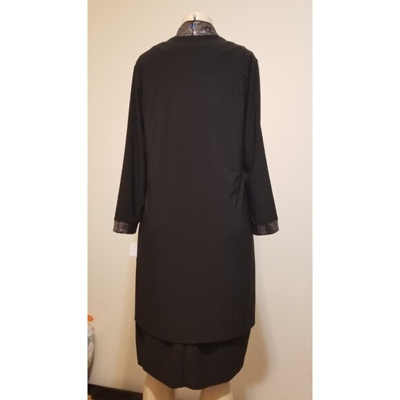 JESSICA HOWARD WOMEN'S SET 2 PC KNEE-LENGTH DRESS & CARDIGAN SIZE 14W #854 - Picture 5 of 12